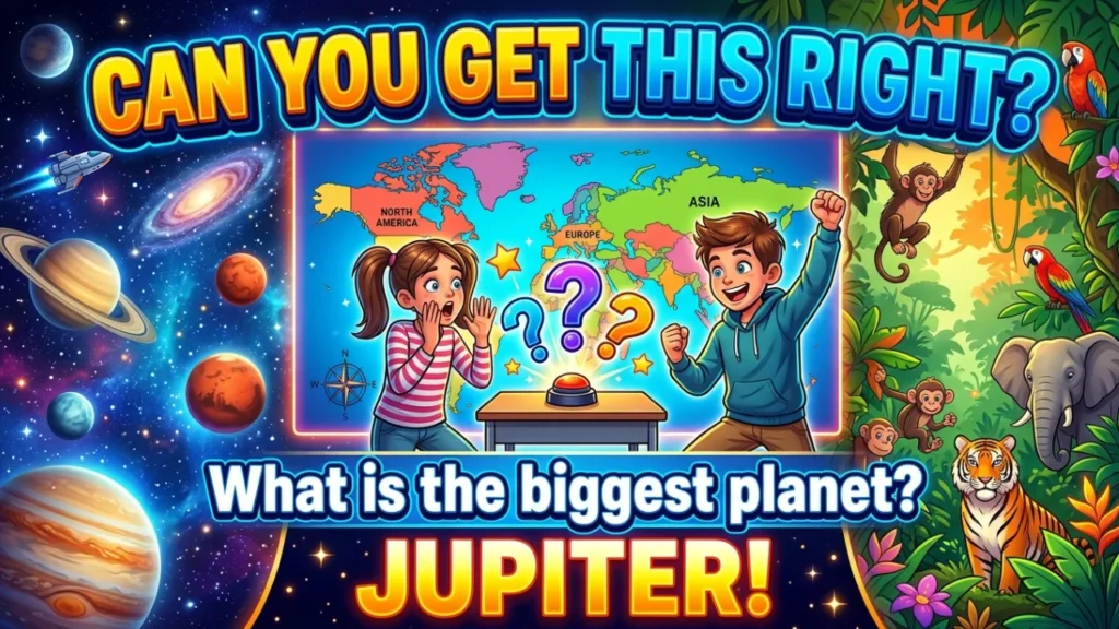 Easy Trivia Questions for Kids (Ages 4–7)