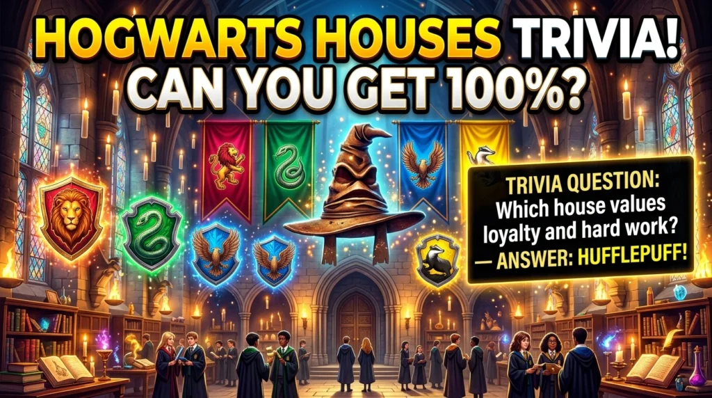 Harry Potter Trivia Questions by Category: Houses, Spells and Quidditch