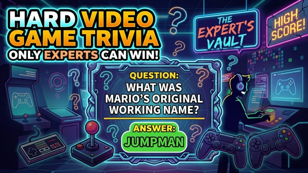 Medium Video Game Trivia Questions for Casual Gamers