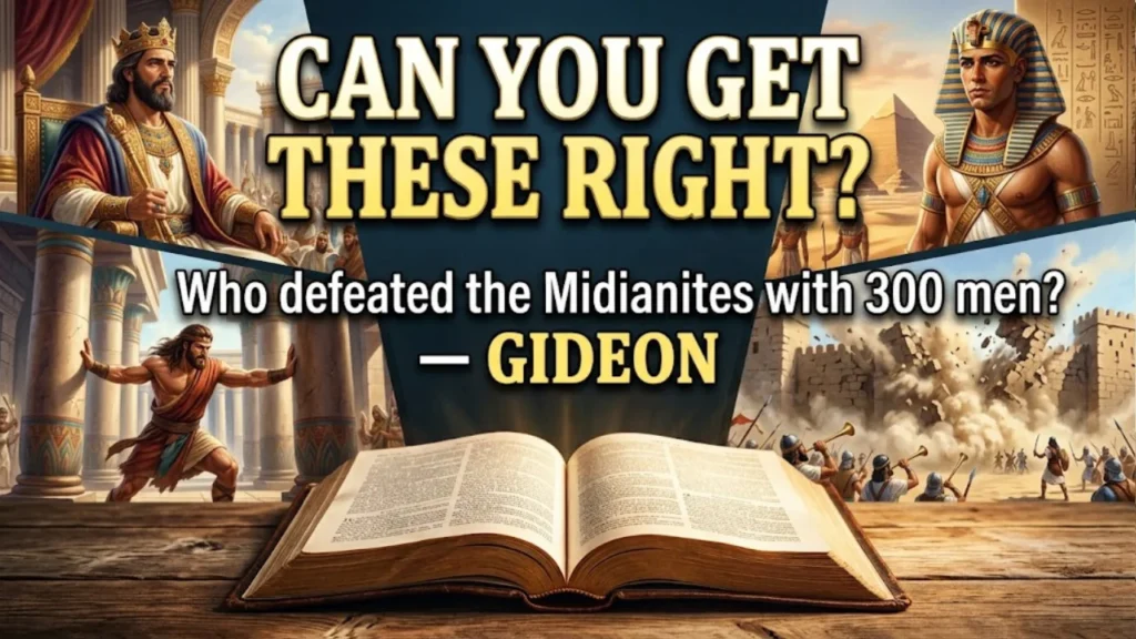 Easy Bible Trivia Questions for Beginners