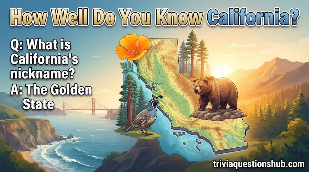 Easy California Geography Trivia Questions