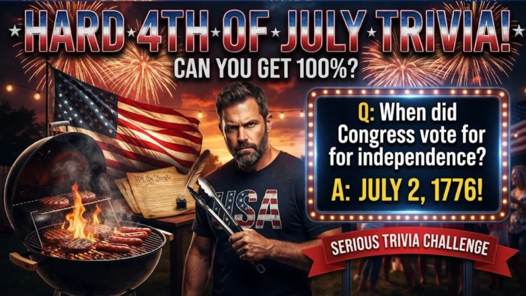 Easy Fourth of July Backyard Barbecue Trivia Questions for Families