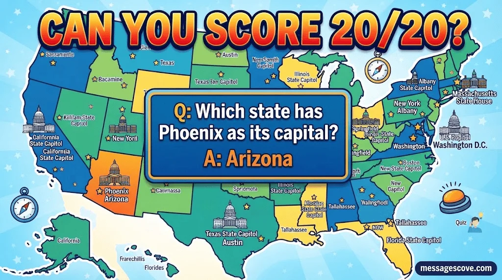 Easy State Capitals Trivia Questions and Answers
