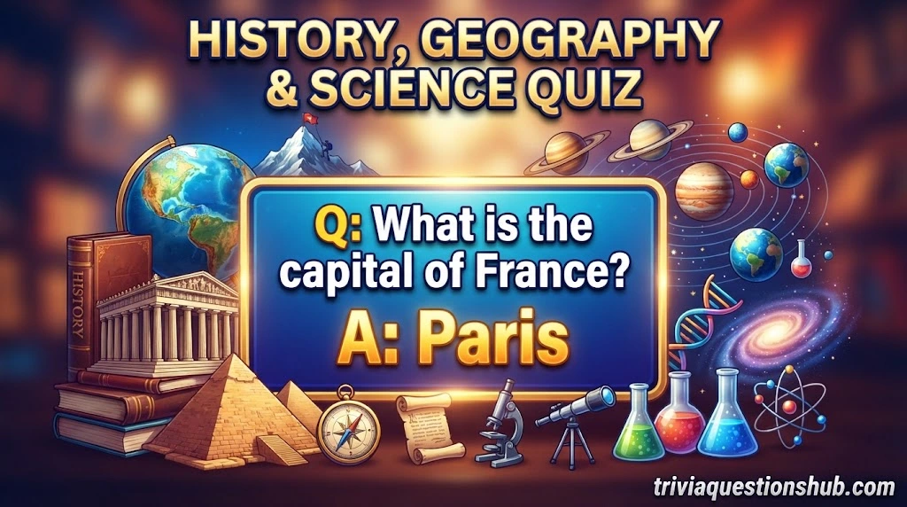 Fun General Knowledge, Pop Culture and Entertainment Trivia Questions and Answers