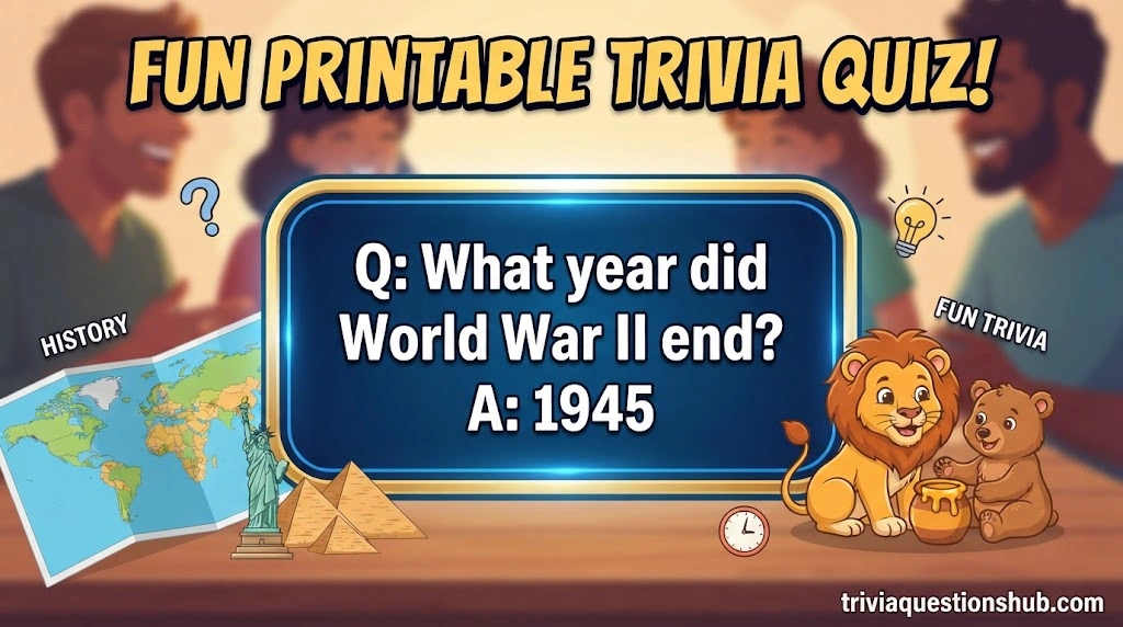 How to Print These Trivia Questions and Answers at Home