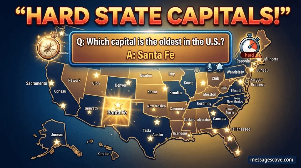 Medium State Capitals Trivia Questions and Answers