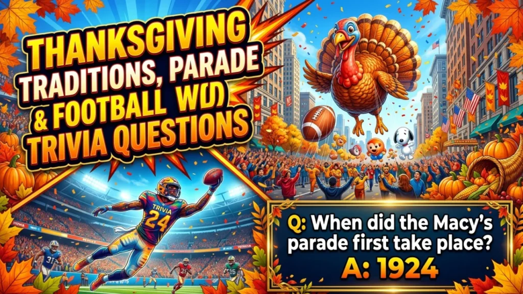 Thanksgiving Food Trivia Questions and Answers