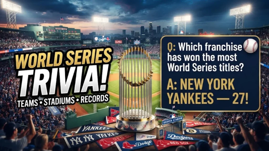 World Series, Teams, and Ballpark Trivia