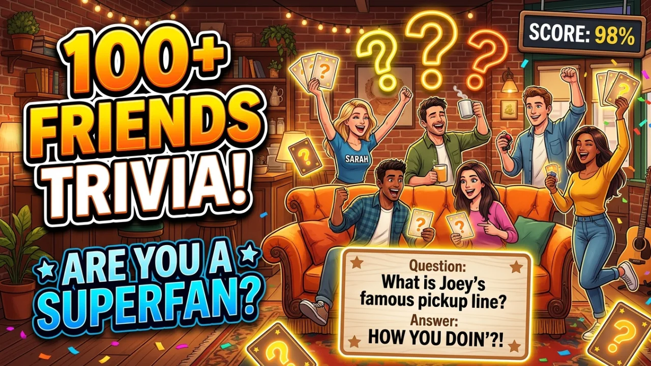 Friends Trivia Questions: 100+ Fun, Challenging & Hilarious Questions for True Fans